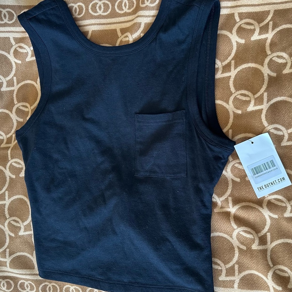 Alexander Wang Navy Tank Top